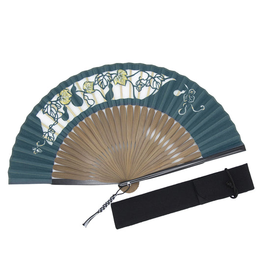 Kyo-sensu (Japanese folding fan) for Men - Kirie / Gourd - , Made in Kyoto, Japan , Kyoto sensu