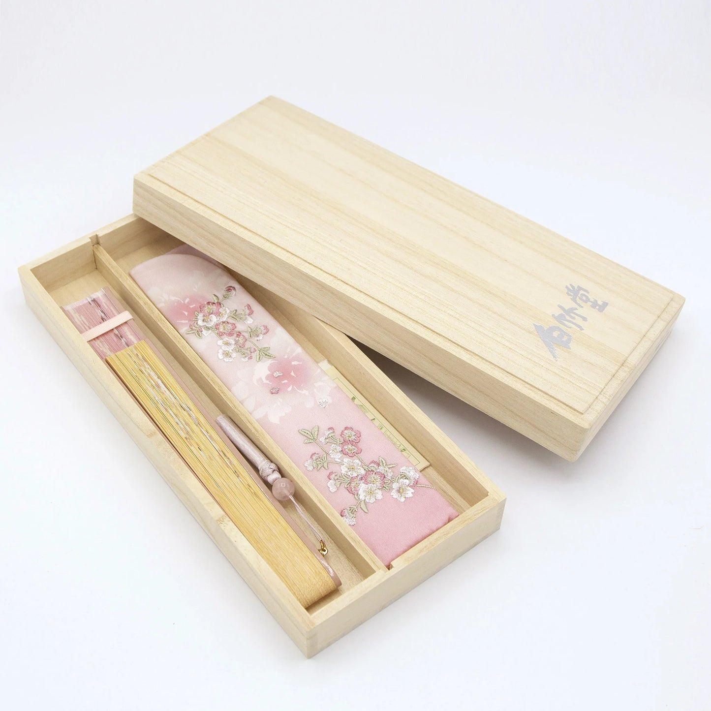 Cherry Blossom Sensu (Japanese folding fan) for Women - Black -