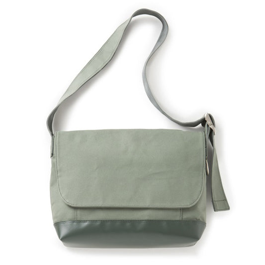 Shoulder Bag - Bicycle Messenger Bag Design / Green Gray -, Bike Messenger Bag, Cross Body Bag