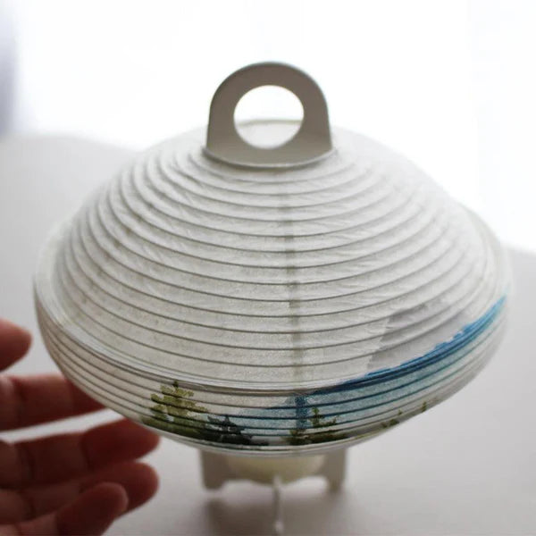 Small Gifu Lantern - Mt. Fuji - , Japanese Chochin, traditional japanese paper lantern