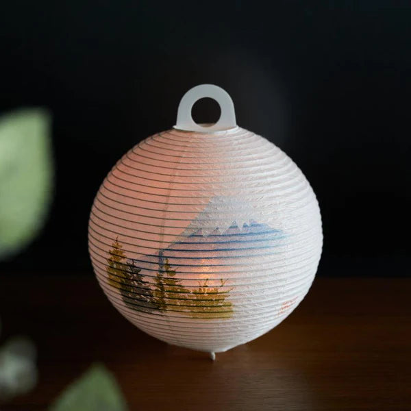Small Gifu Lantern - Mt. Fuji - , Japanese Chochin, traditional japanese paper lantern