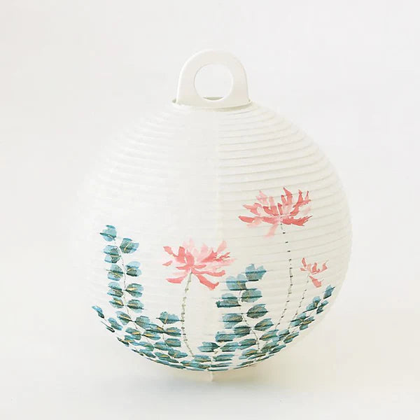 Small Gifu Lantern - Lotus Flower - , Japanese Chochin, traditional japanese paper lantern