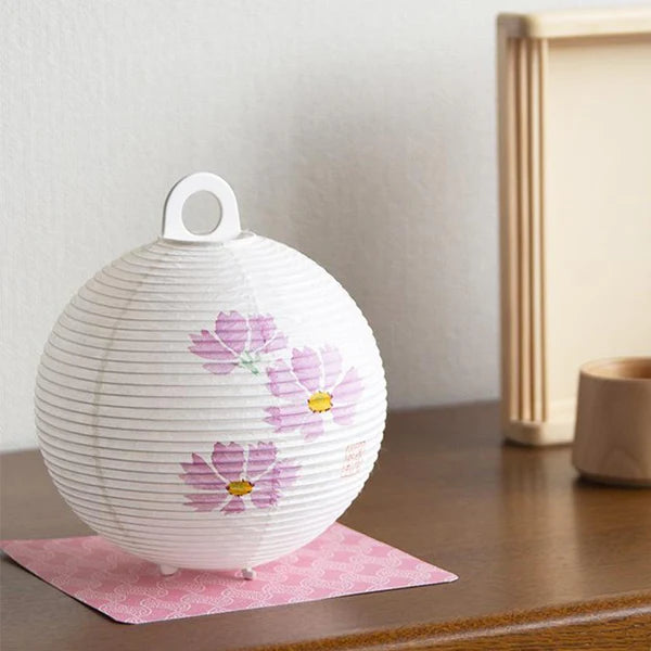 Small Gifu Lantern - Cosmos - , Japanese Chochin, traditional japanese paper lantern