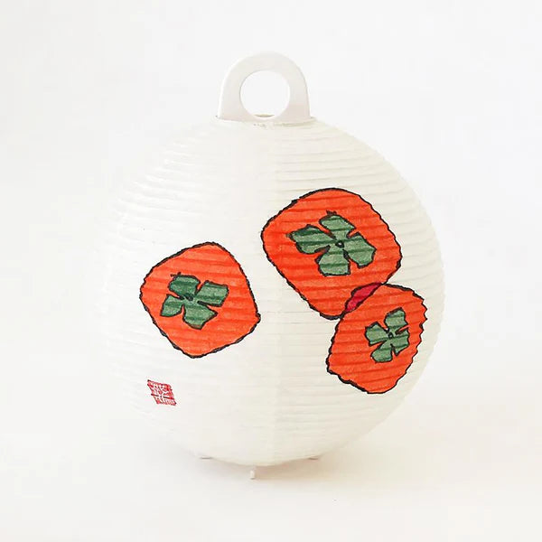 Small Gifu Lantern - Persimmon - , Japanese Chochin, traditional japanese paper lantern