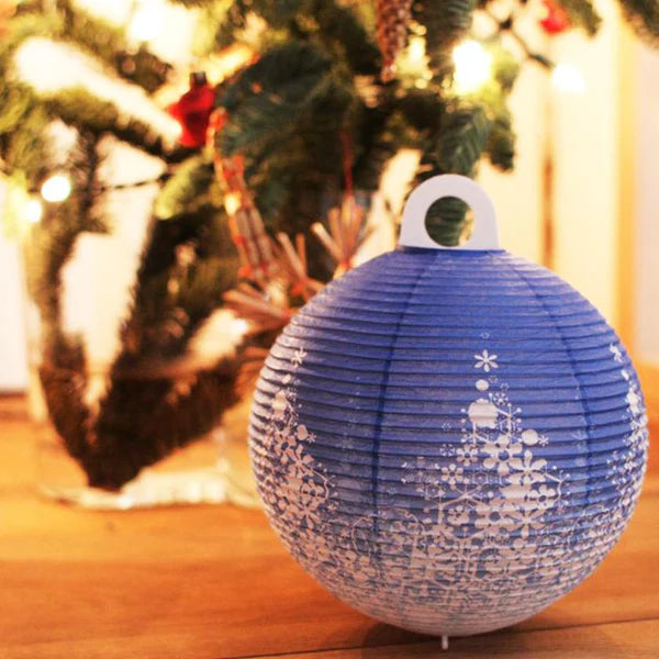 Small Gifu Lantern - Snow - , Japanese Chochin, traditional japanese paper lantern