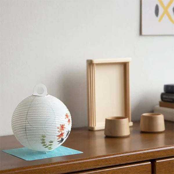 Small Gifu Lantern - Goldfish - , Japanese Chochin, traditional japanese paper lantern