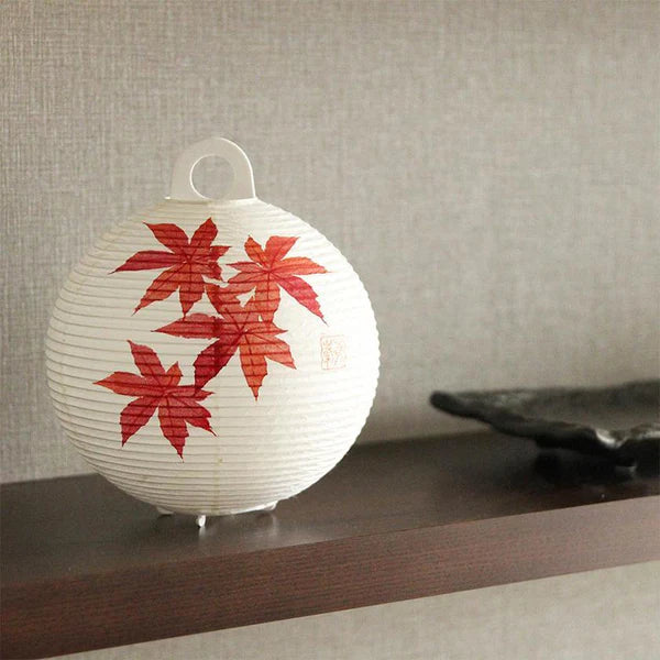 Small Gifu Lantern - Maple - , Japanese Chochin, traditional japanese paper lantern