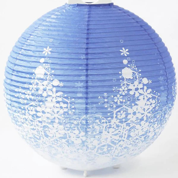 Small Gifu Lantern - Snow - , Japanese Chochin, traditional japanese paper lantern