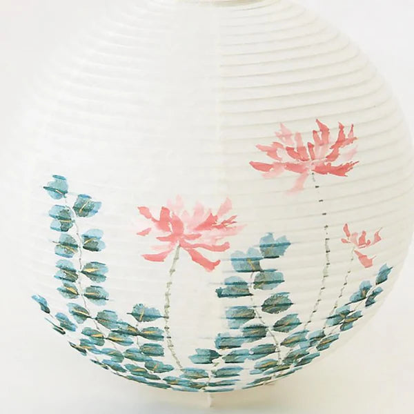 Small Gifu Lantern - Lotus Flower - , Japanese Chochin, traditional japanese paper lantern