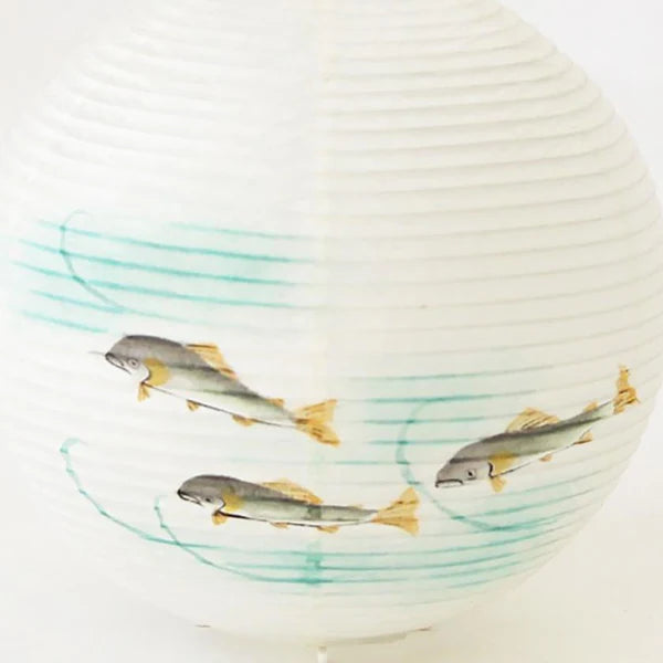 Small Gifu Lantern - Sweetfish - , Japanese Chochin, traditional japanese paper lantern