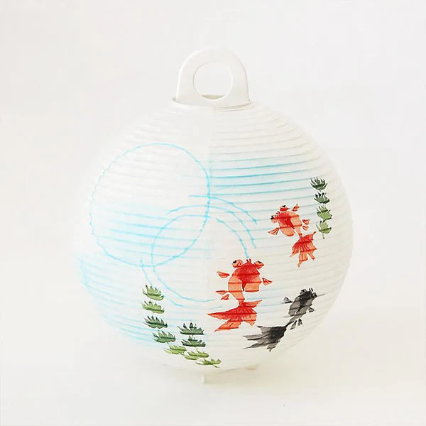 Small Gifu Lantern - Goldfish - , Japanese Chochin, traditional japanese paper lantern