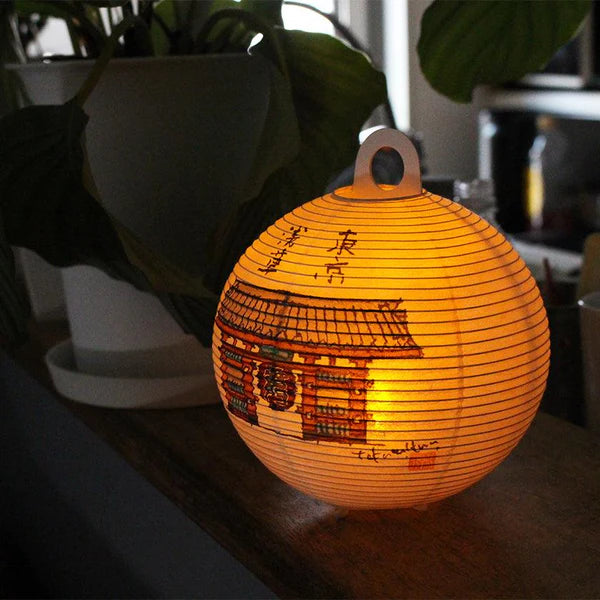 Small Gifu Lantern - Sensoji Temple - , Japanese Chochin, traditional japanese paper lantern