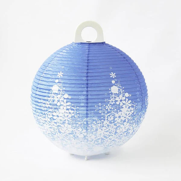 Small Gifu Lantern - Snow - , Japanese Chochin, traditional japanese paper lantern