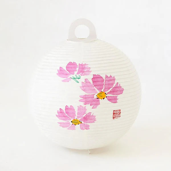 Small Gifu Lantern - Cosmos - , Japanese Chochin, traditional japanese paper lantern