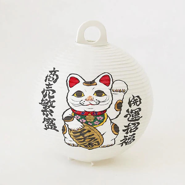 Small Gifu Lantern - Japanese Maneki-Neko (Beckoning Cat) - , Japanese Chochin, traditional japanese paper lantern