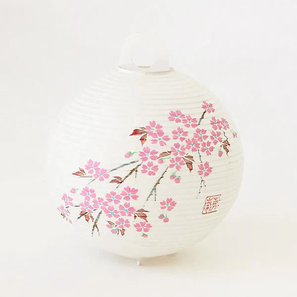 Small Gifu Lantern - Cherry Blossom - , Japanese Chochin, traditional japanese paper lantern