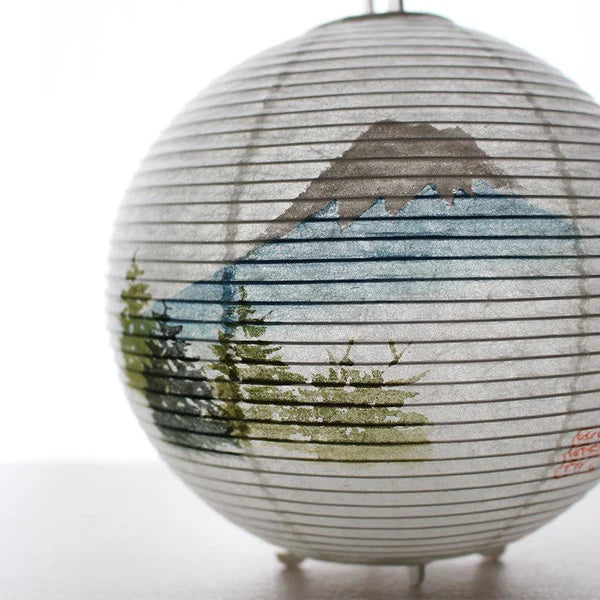 Small Gifu Lantern - Mt. Fuji - , Japanese Chochin, traditional japanese paper lantern