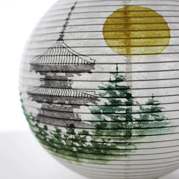 Small Gifu Lantern - Three-Storied Pagoda - , Japanese Chochin, traditional japanese paper lantern