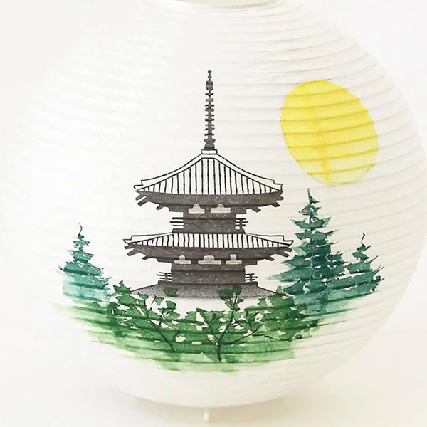 Small Gifu Lantern - Three-Storied Pagoda - , Japanese Chochin, traditional japanese paper lantern