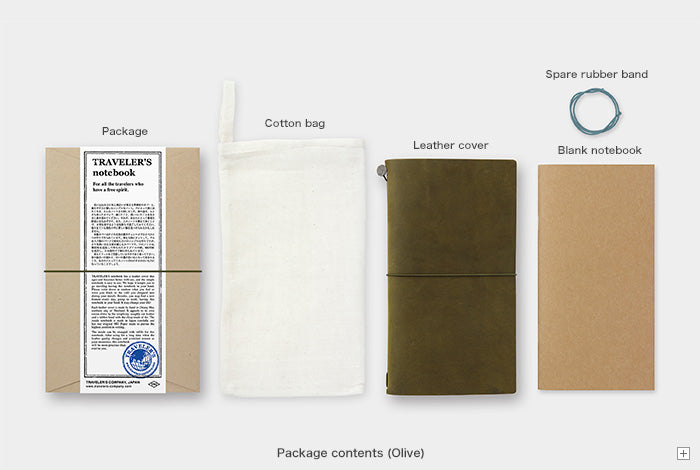 TRAVELER'S COMPANY TRAVELER'S notebook Starter Kit - Regular Size / Olive -