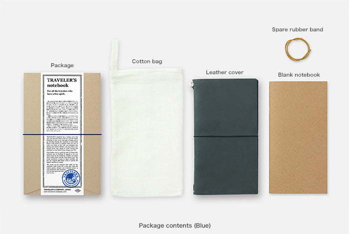 TRAVELER'S COMPANY TRAVELER'S notebook Starter Kit - Regular Size / Blue -