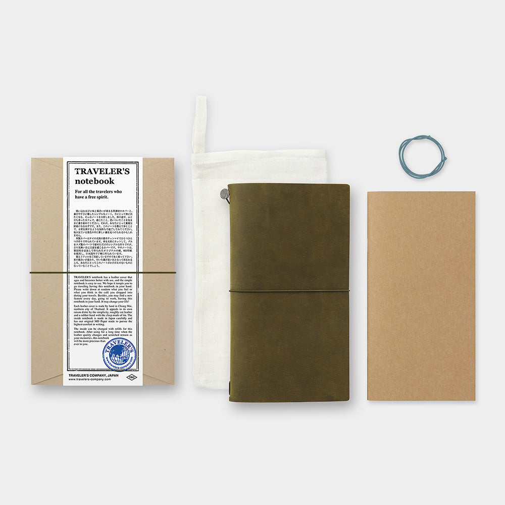 TRAVELER'S COMPANY TRAVELER'S notebook Starter Kit - Regular Size / Olive -