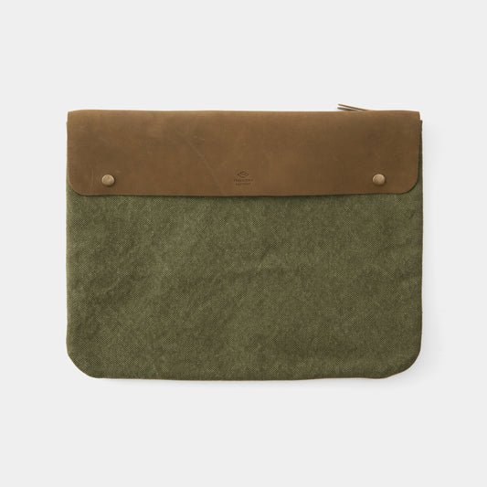 TRAVELER'S COMPANY Traveler's Factory Canvas Pouch - L Size / Olive -
