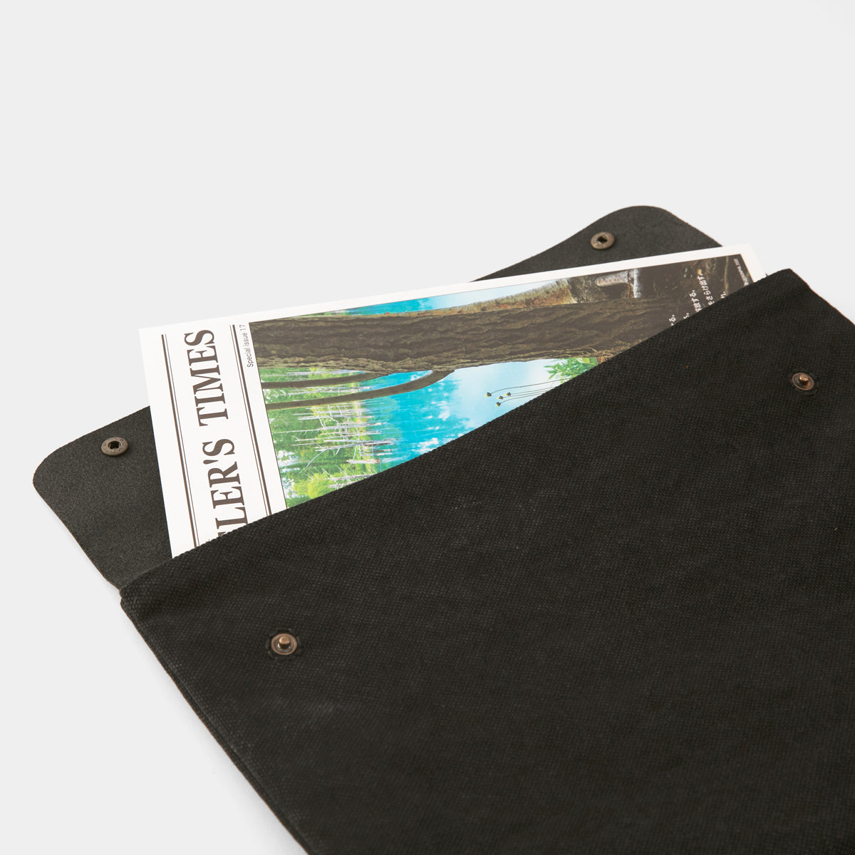 TRAVELER'S COMPANY Traveler's Factory Canvas Pouch - L Size / Black -