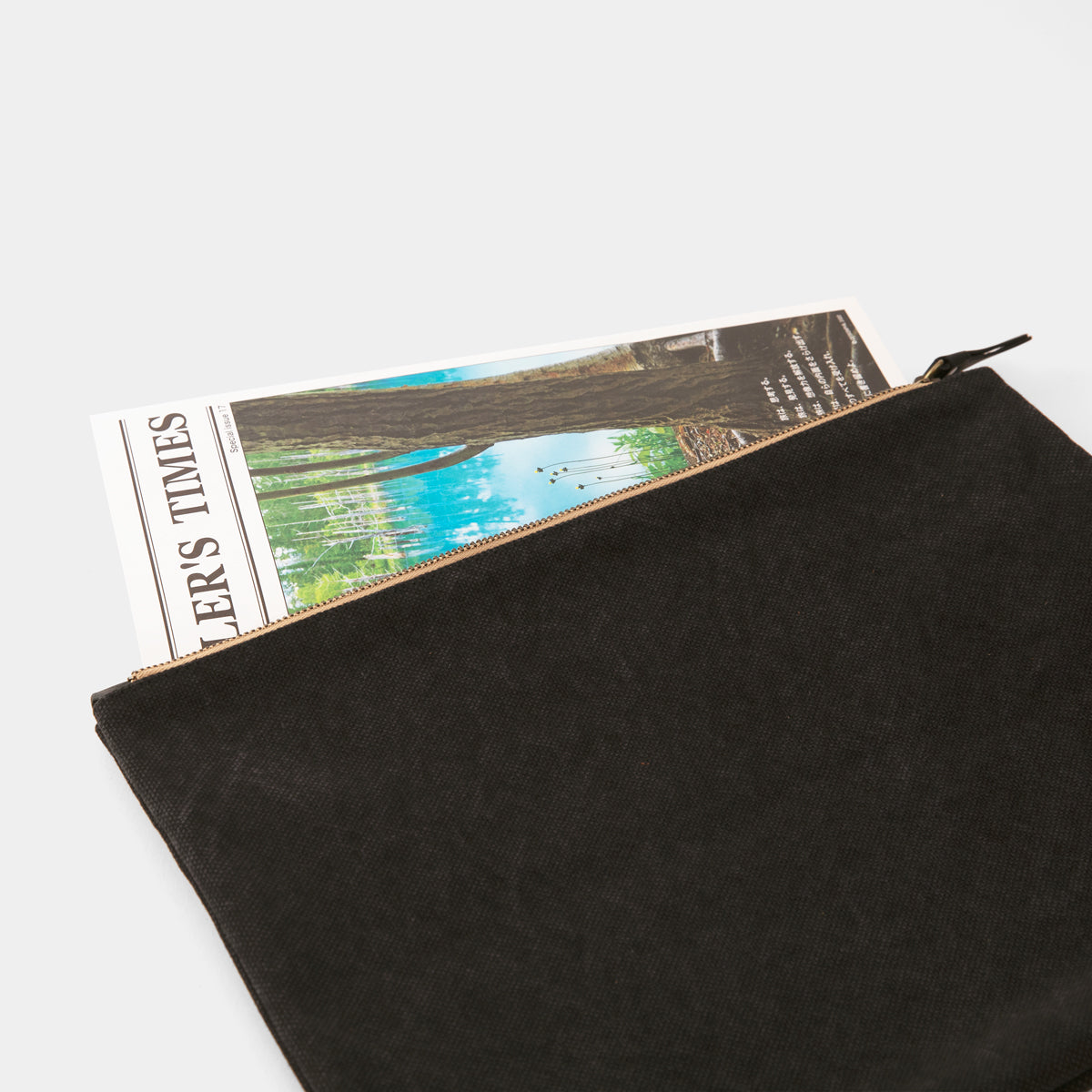 TRAVELER'S COMPANY Traveler's Factory Canvas Pouch - L Size / Black -