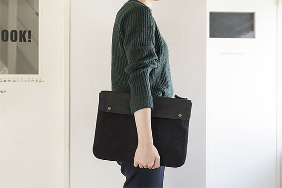 TRAVELER'S COMPANY Traveler's Factory Canvas Pouch - L Size / Black -