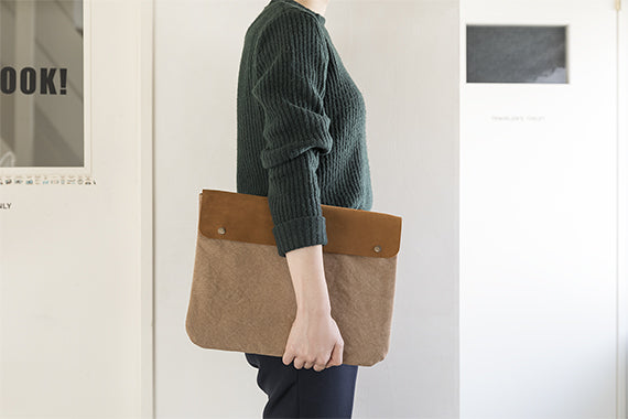 TRAVELER'S COMPANY Traveler's Factory Canvas Pouch - L Size / Beige -
