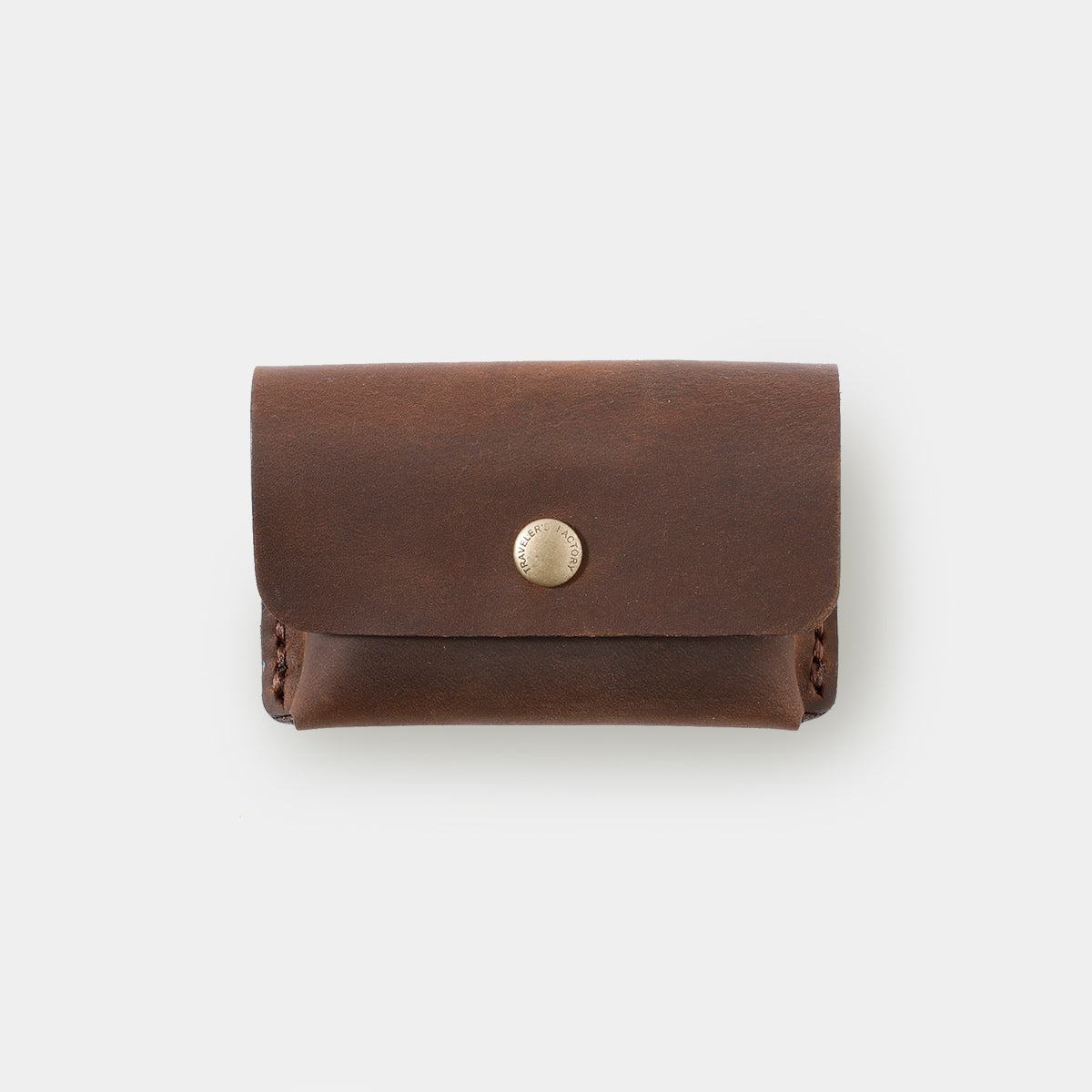 TRAVELER'S COMPANY Traveler's Factory Leather Card Case - Brown -