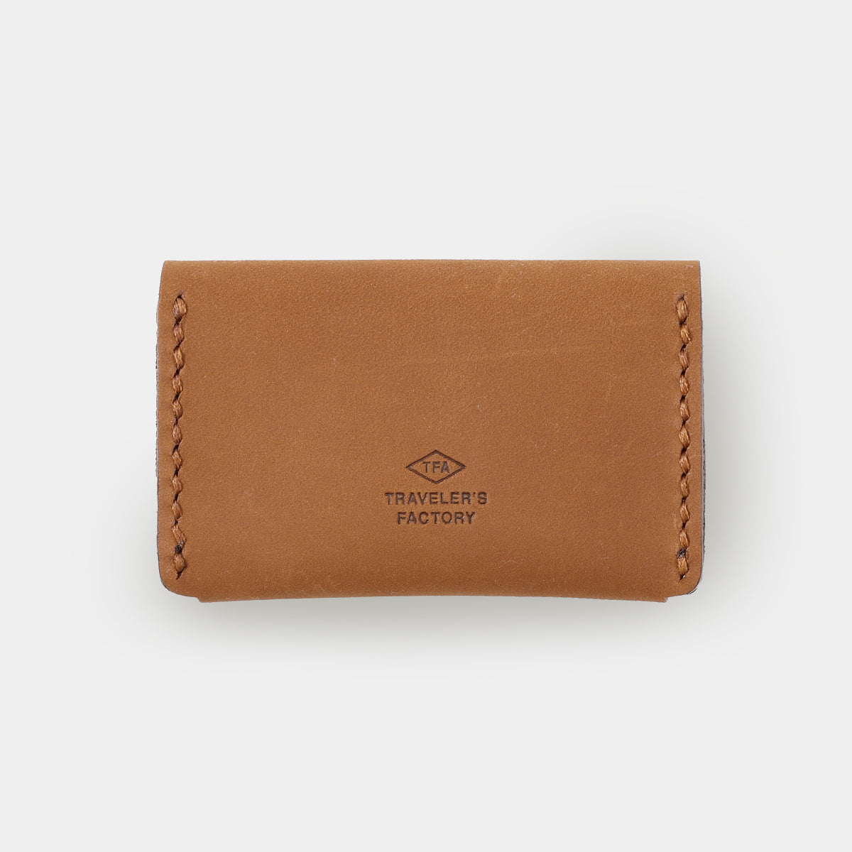 TRAVELER'S COMPANY Traveler's Factory Leather Card Case - Camel -