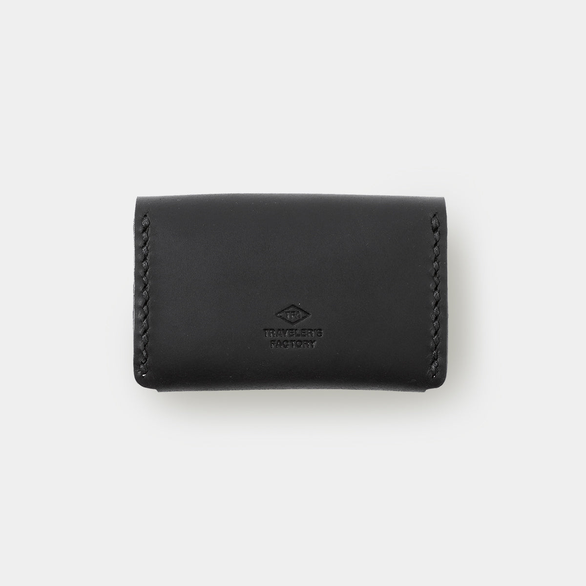 TRAVELER'S COMPANY Traveler's Factory Leather Card Case - Black -