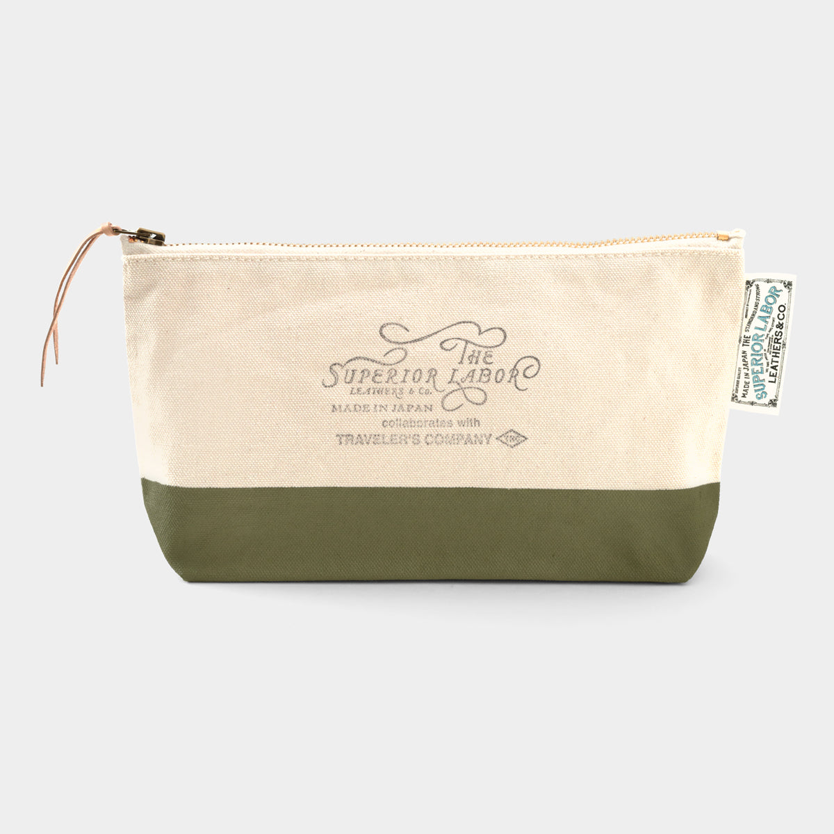 TRAVELER'S COMPANY Traveler's Factory x The Superior Labor Engineer Pouch - Medium Size / Olive -