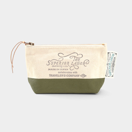 TRAVELER'S COMPANY Traveler's Factory x The Superior Labor Engineer Pouch - Small Size / Olive -