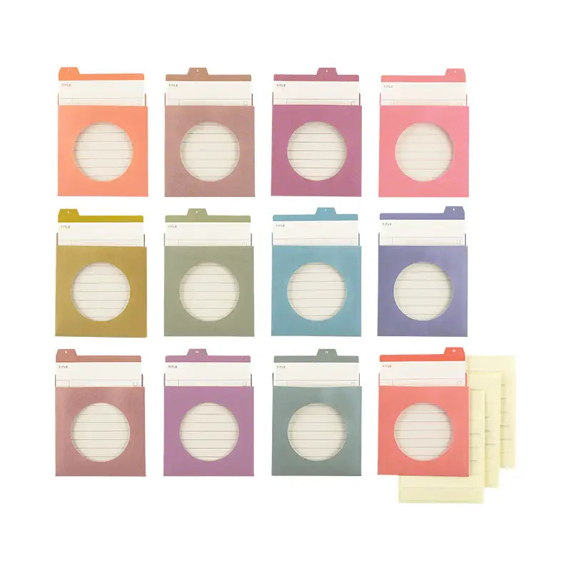 TSUKI no IRO: 12 Month Index Pockets, 2027 Hobonichi Accessories