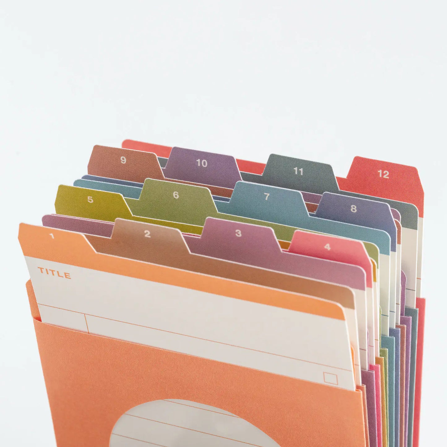 TSUKI no IRO: 12 Month Index Pockets, 2027 Hobonichi Accessories