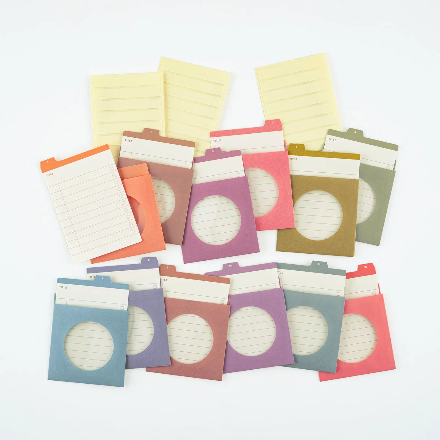 TSUKI no IRO: 12 Month Index Pockets, 2027 Hobonichi Accessories