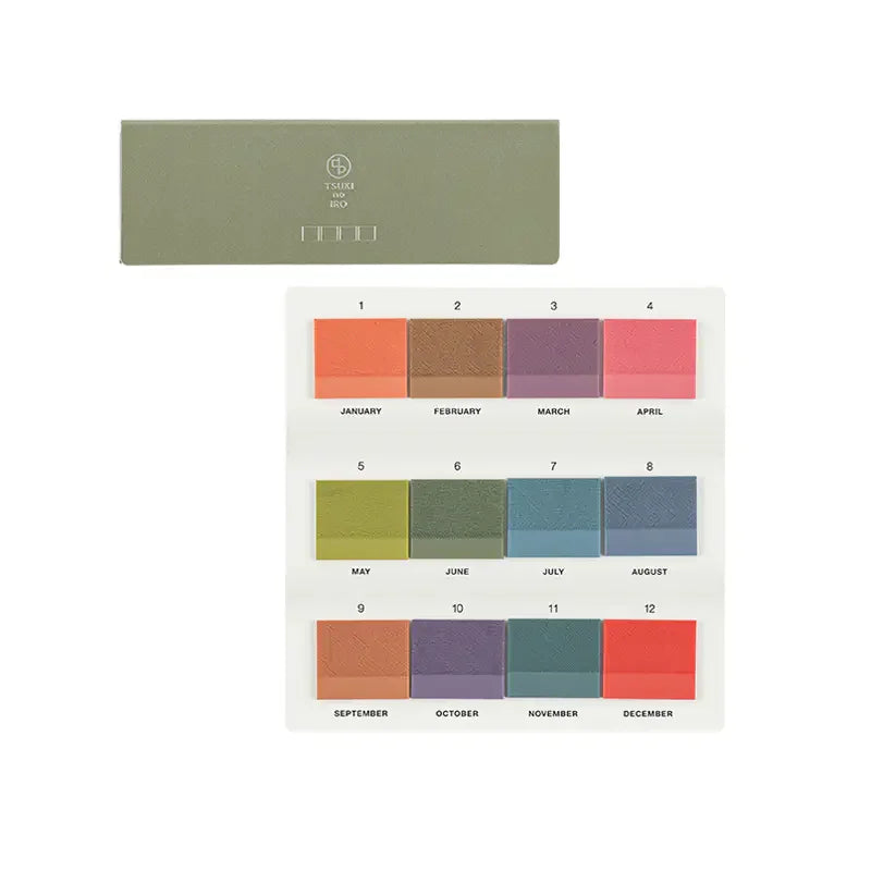TSUKI no IRO: Translucent Sticky Notes (Tiles), 2027 Hobonichi Accessories
