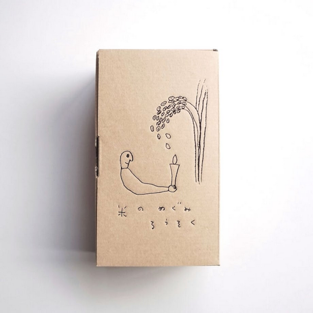 Takazawa Candle KOME-NO-MEGUMI [Blessing of Rice] Candles 20 pcs Set, Japanese Wa-Rousoku (Japanese candle)