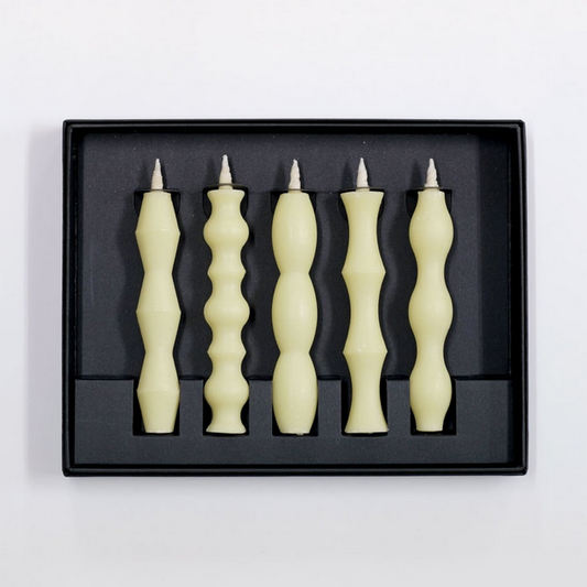 Takazawa Candle NANAO Candles 5 pcs Set, Japanese Wa-Rousoku (Japanese candle)