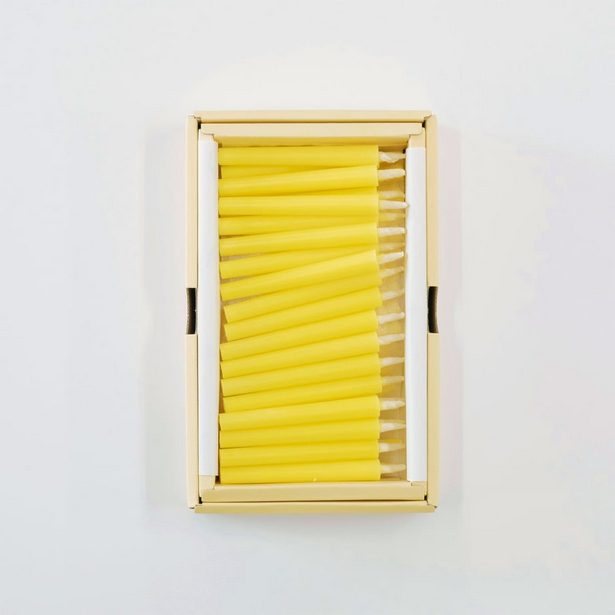 Takazawa Candle NANOHANA [Canola Flower] Candles 45 pcs Set, Japanese Wa-Rousoku (Japanese candle)