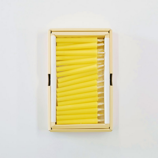 Takazawa Candle NANOHANA [Canola Flower] Candles 45 pcs Set, Japanese Wa-Rousoku (Japanese candle)