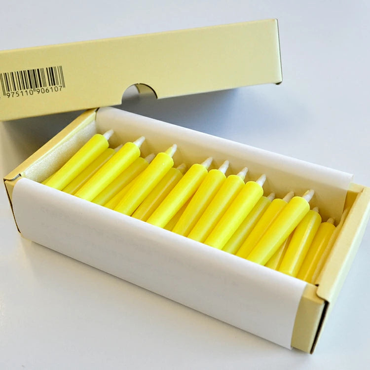 Takazawa Candle NANOHANA [Canola Flower] Mini Candles 50 pcs Set, Japanese Wa-Rousoku (Japanese candle)