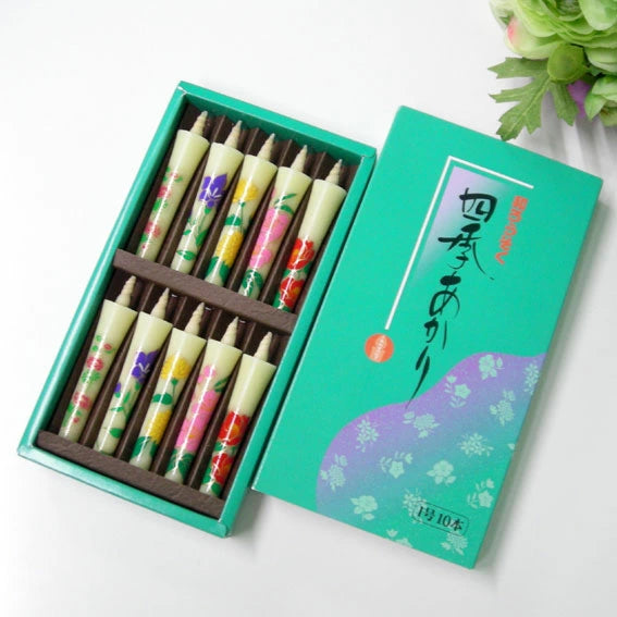 Takazawa Candle Picture Candles 10 pcs Set - Four Seasons Flower -