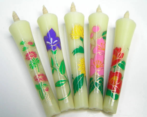 Takazawa Candle Picture Candles 10 pcs Set - Four Seasons Flower -