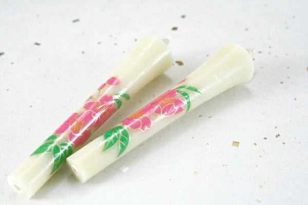 Takazawa Candle Picture Candles 8 pcs Set - Four Seasons Flower -, Japanese Wa-Rousoku (Japanese candle)