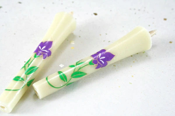 Takazawa Candle Picture Candles 8 pcs Set - Four Seasons Flower -, Japanese Wa-Rousoku (Japanese candle)