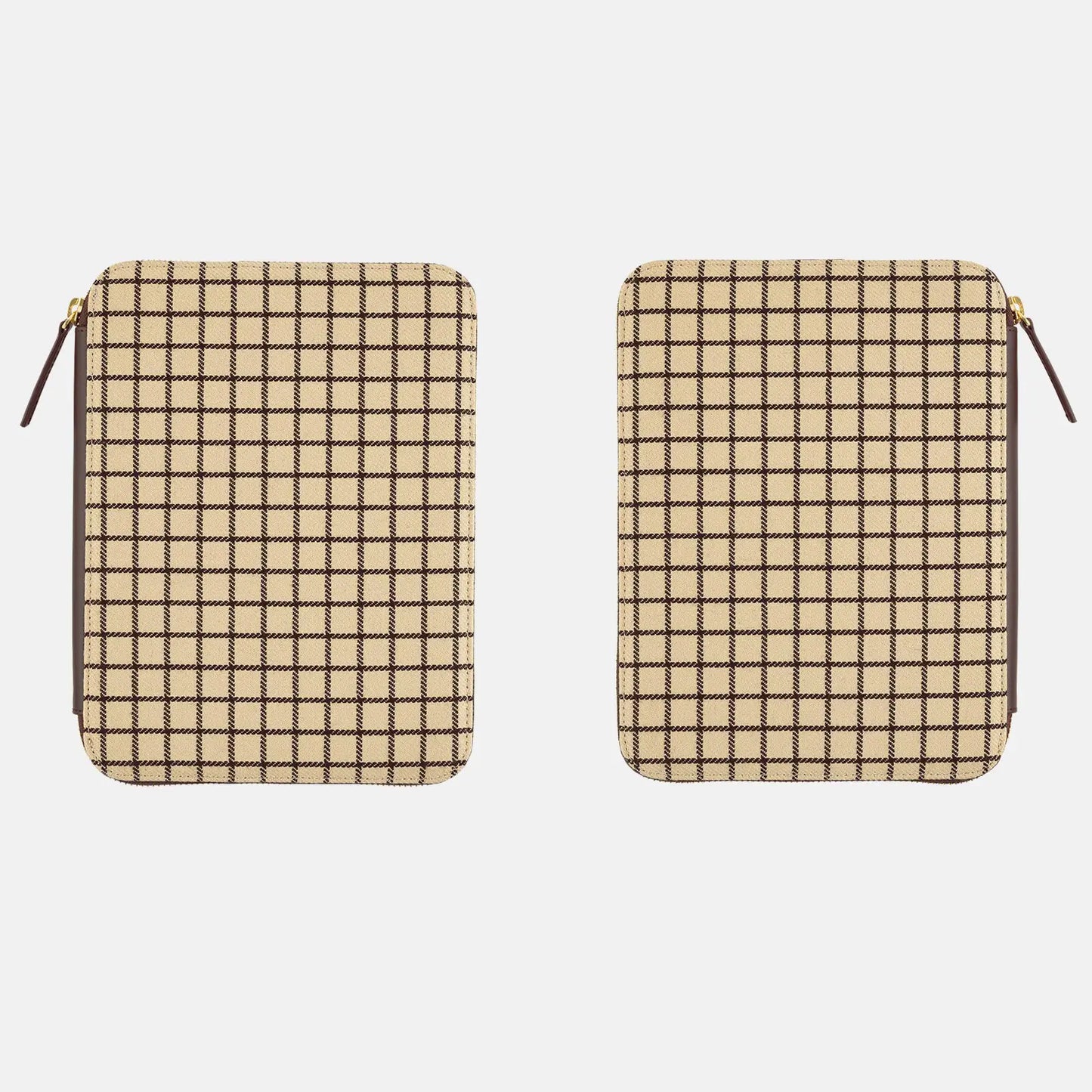 Taut Zipped (Café au Lait Plaid) [Hobonichi Cousin (A5) Techo Cover] (Cover Only)